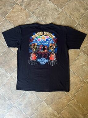 Hard Rock Cafe Patong Beach Phuket Thailand T-Shirt Black Size XL